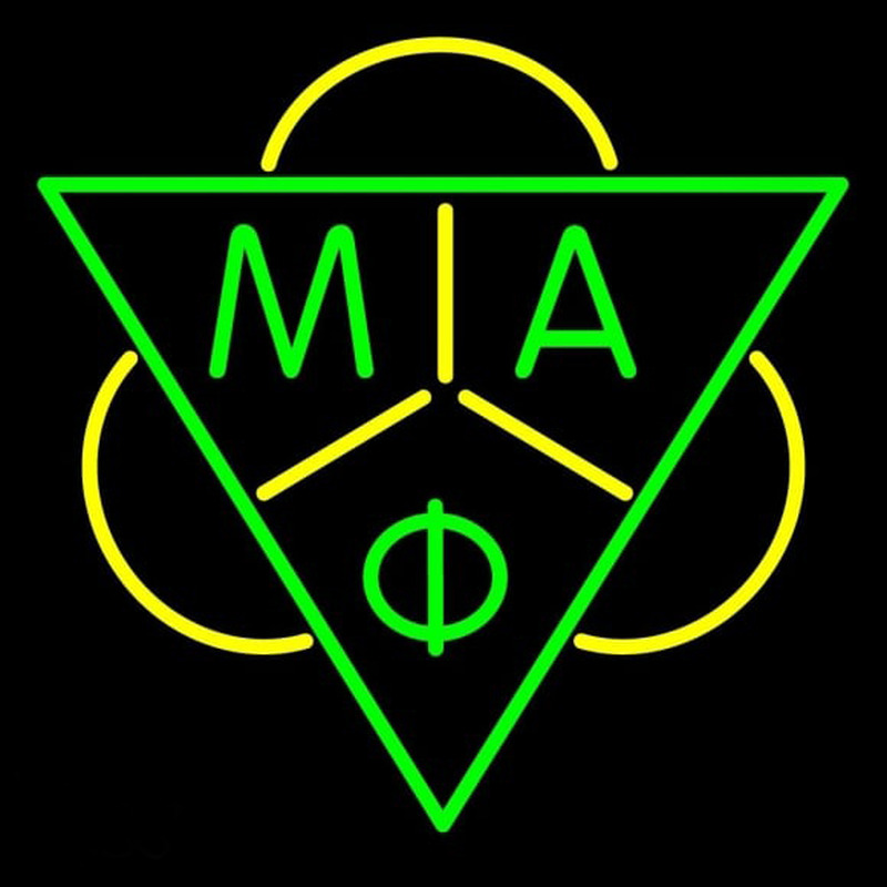 Mu Alpha Phi Logo Neon Skilt