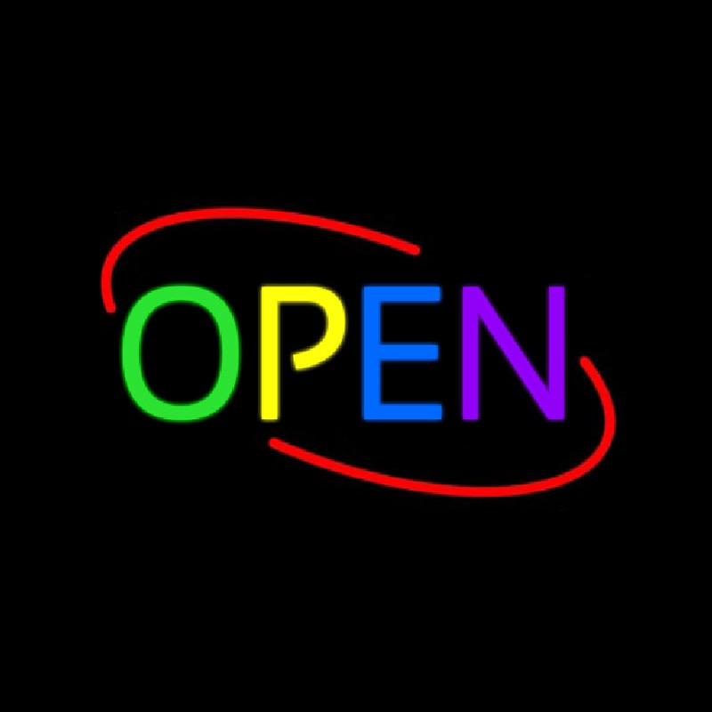 Multi Colored Deco Neon Skilt