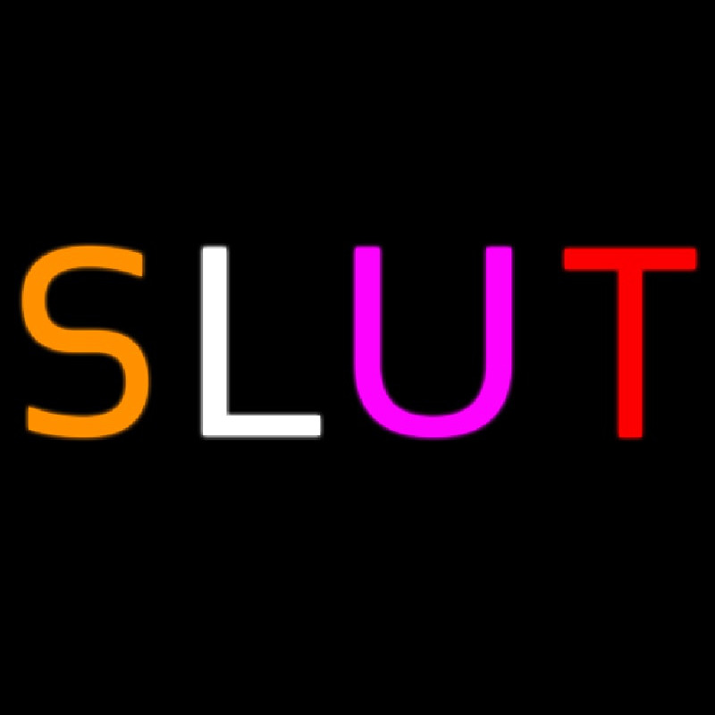 Multicolor Sluts Neon Skilt