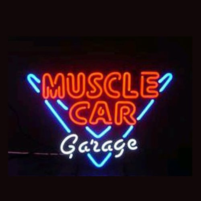 Muscle Car Garage Butik Åben Neon Skilt
