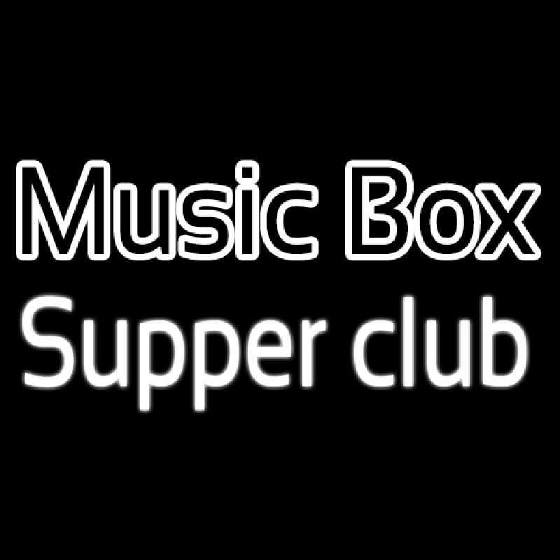 Music Bo  Supper Club Neon Skilt