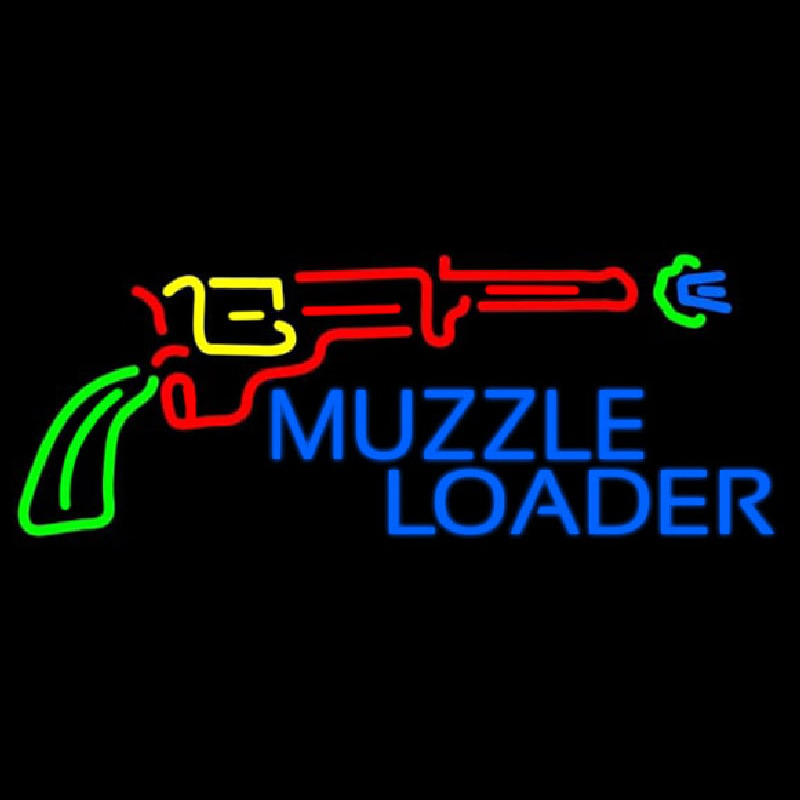 Muzzle Loader Neon Skilt