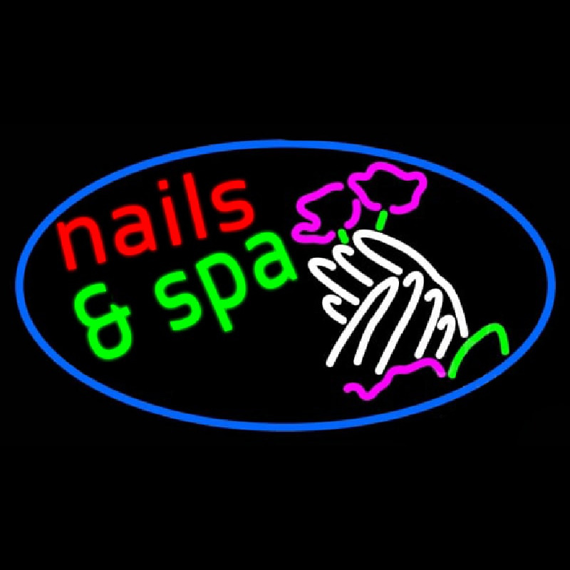 Nails And Spa Neon Skilt
