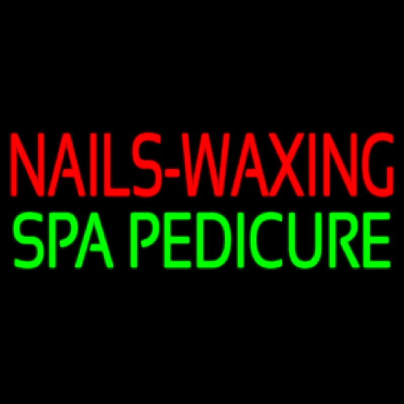 Nails Wa ing Spa Pedicure Neon Skilt