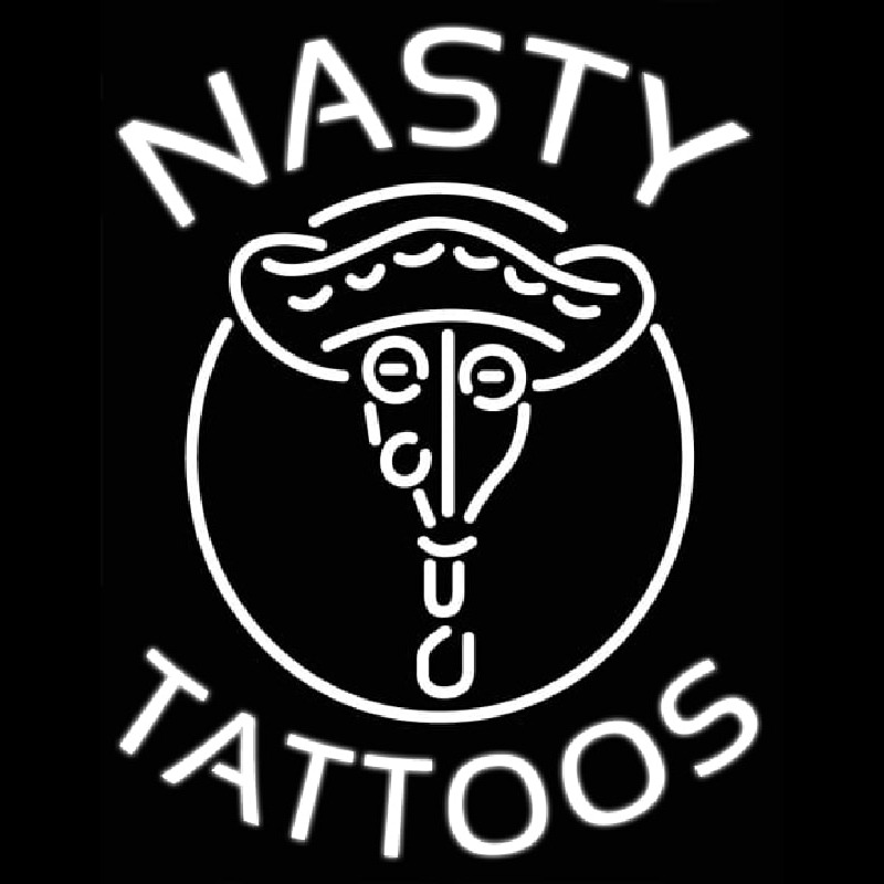 Nasty Tattoos Neon Skilt