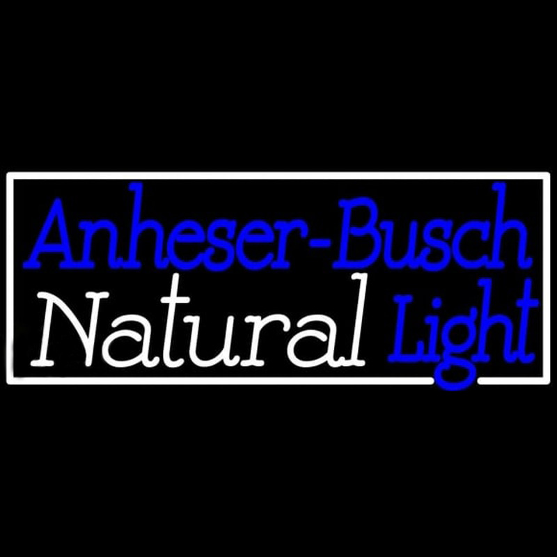 Natural Light Anheuser Busch Beer Sign Neon Skilt