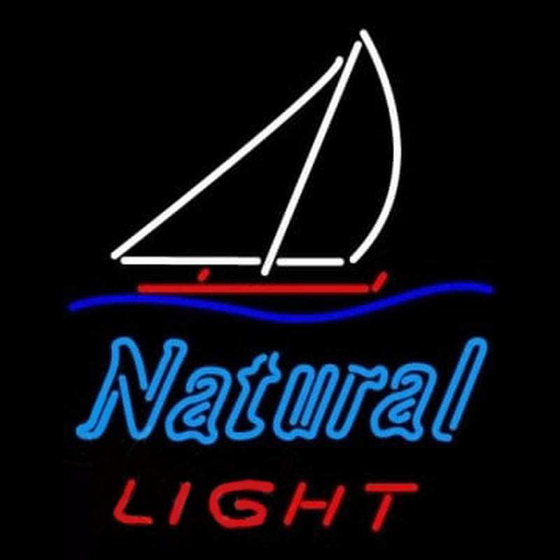 Natural Light Sailboat Neon Skilt