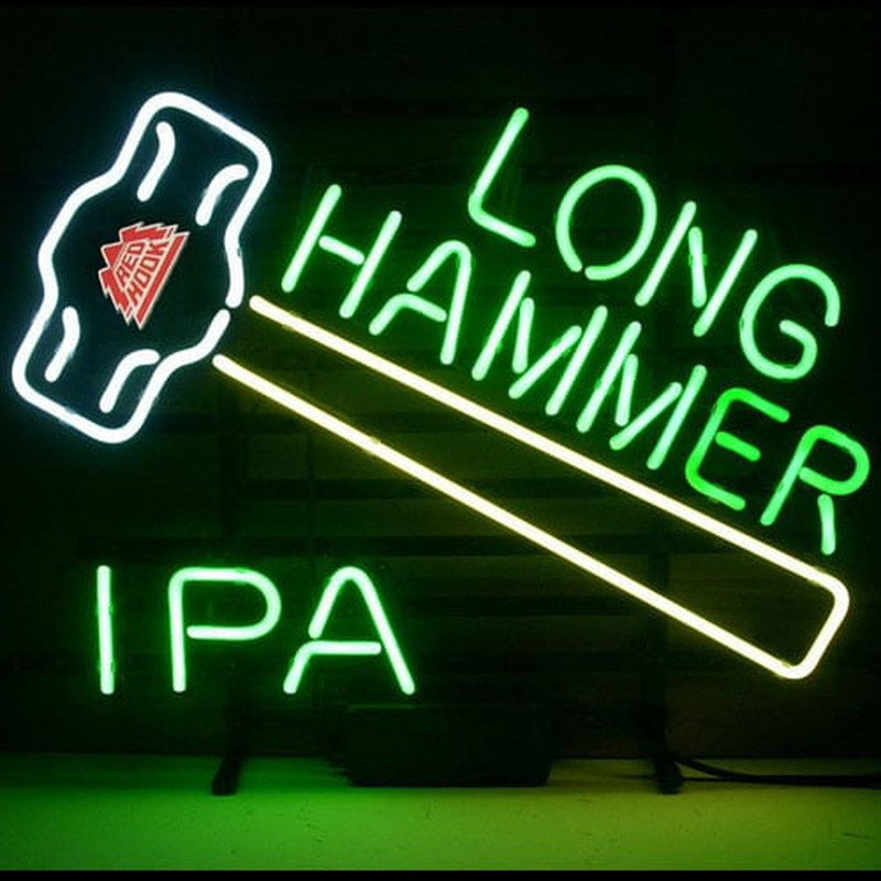 New Redhook Long Hammer Ipa Øl Neon Øl Bar Pub Skilt