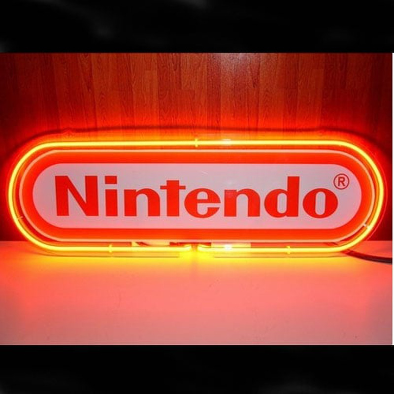 Nintendo Red Neon Skilt