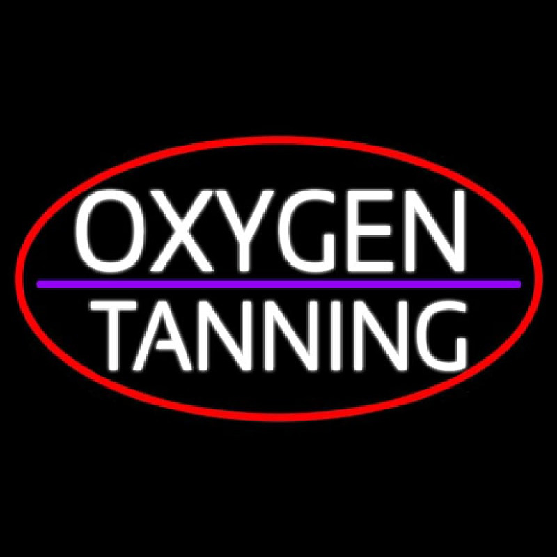 O ygen Tanning Neon Skilt