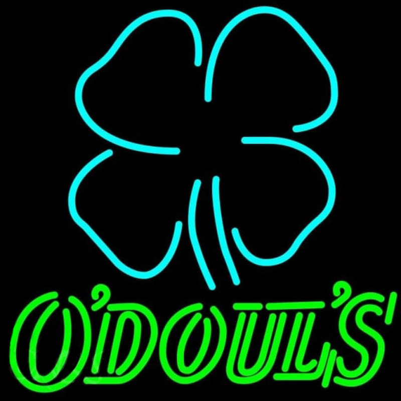Odouls Clover Beer Sign Neon Skilt