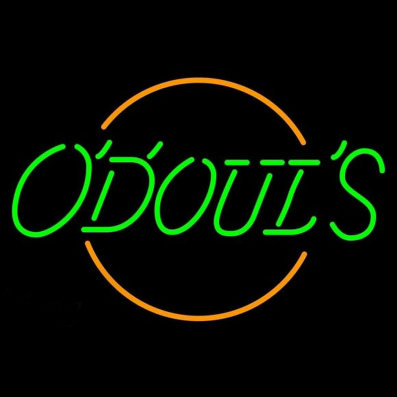 Odouls Round Beer Sign Neon Skilt