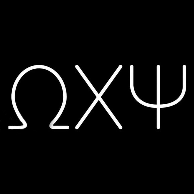 Omega Chi Psi Neon Skilt