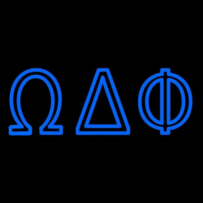 Omega Delta Phi Neon Skilt