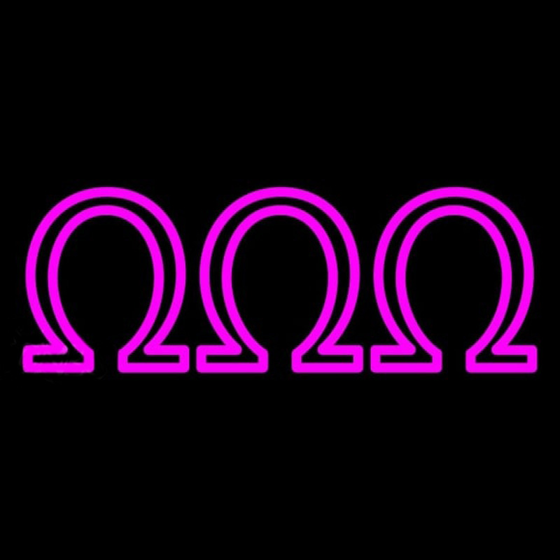 Omega Omega Omega Neon Skilt