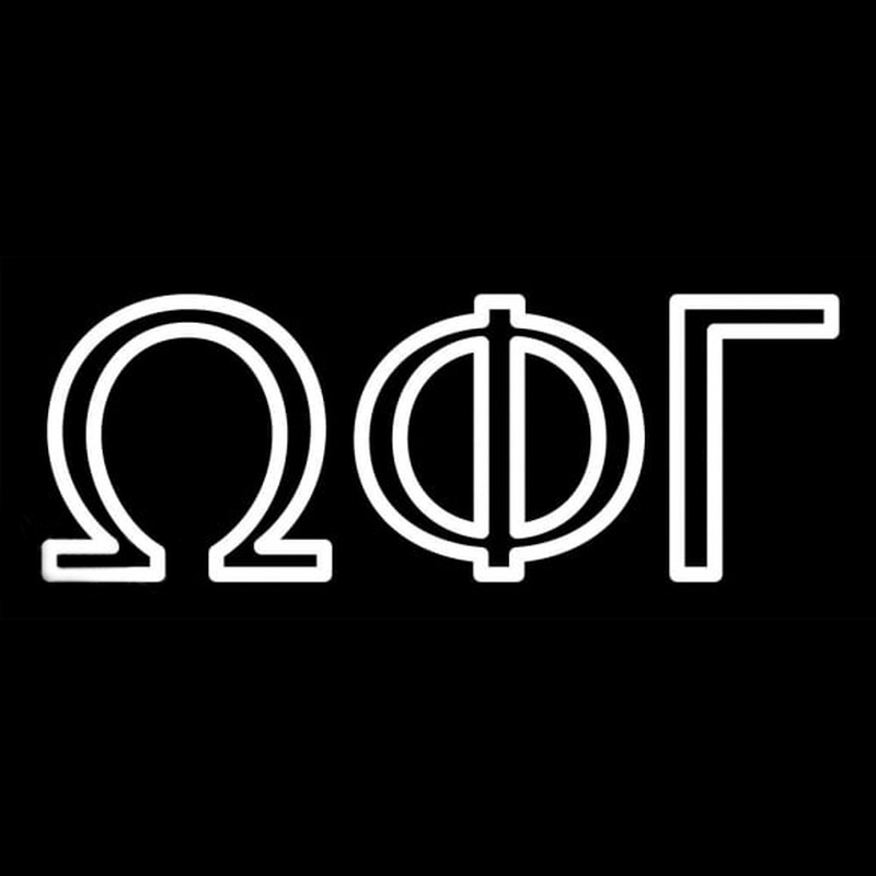 Omega Phi Gamma Neon Skilt