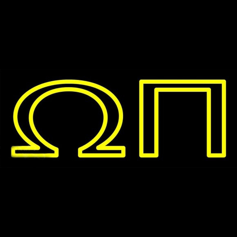 Omega Pi Neon Skilt