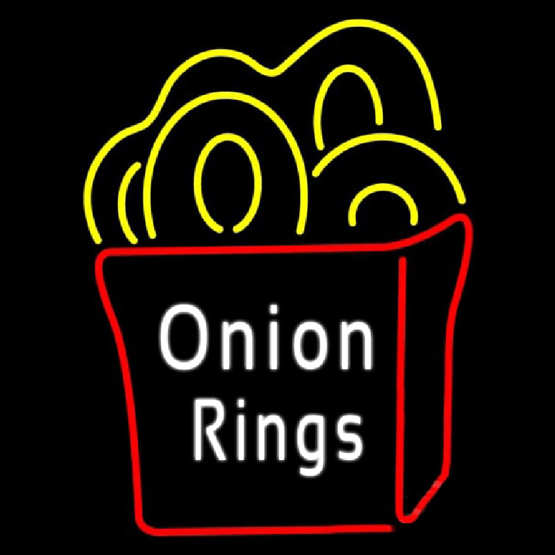 Onion Rings Neon Skilt