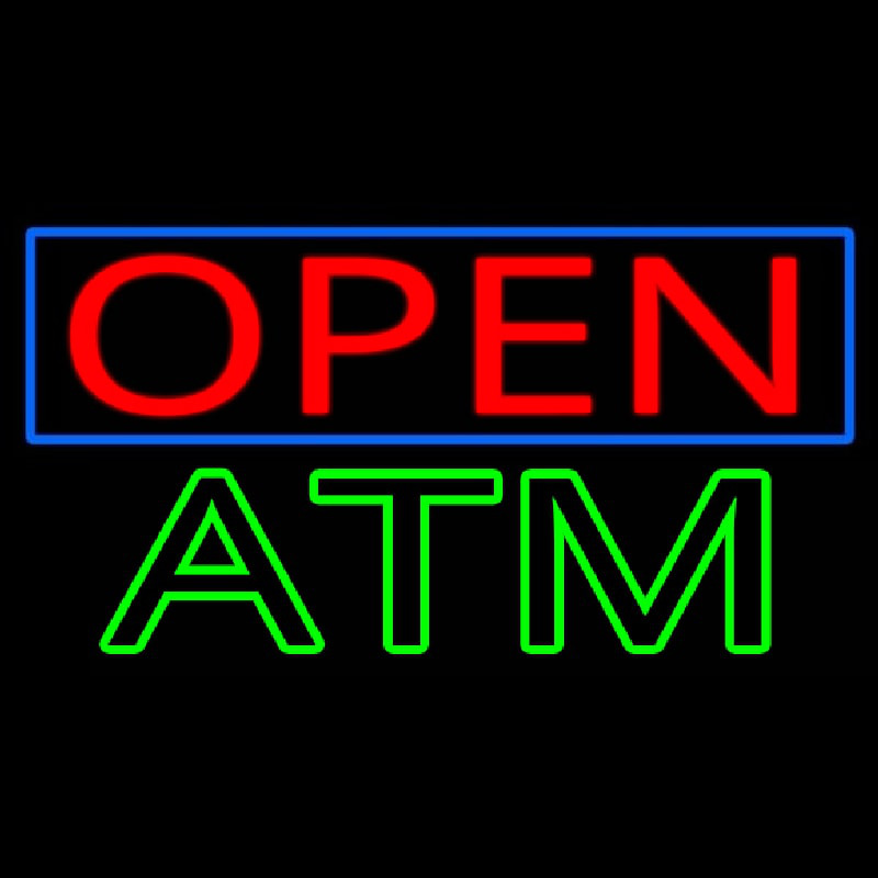 Open Atm Neon Skilt