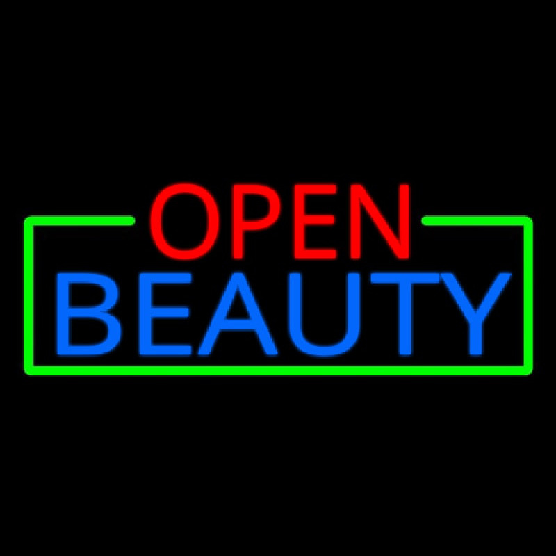 Open Beauty Salon Neon Skilt