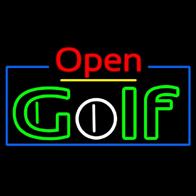 Open Golf Neon Skilt