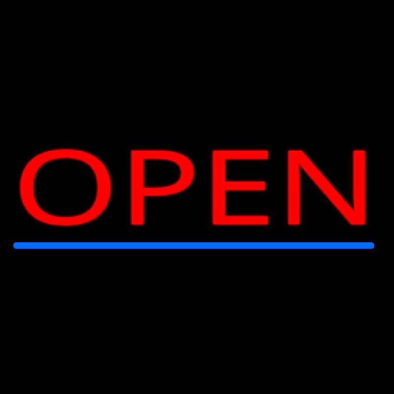 Open Neon Skilt