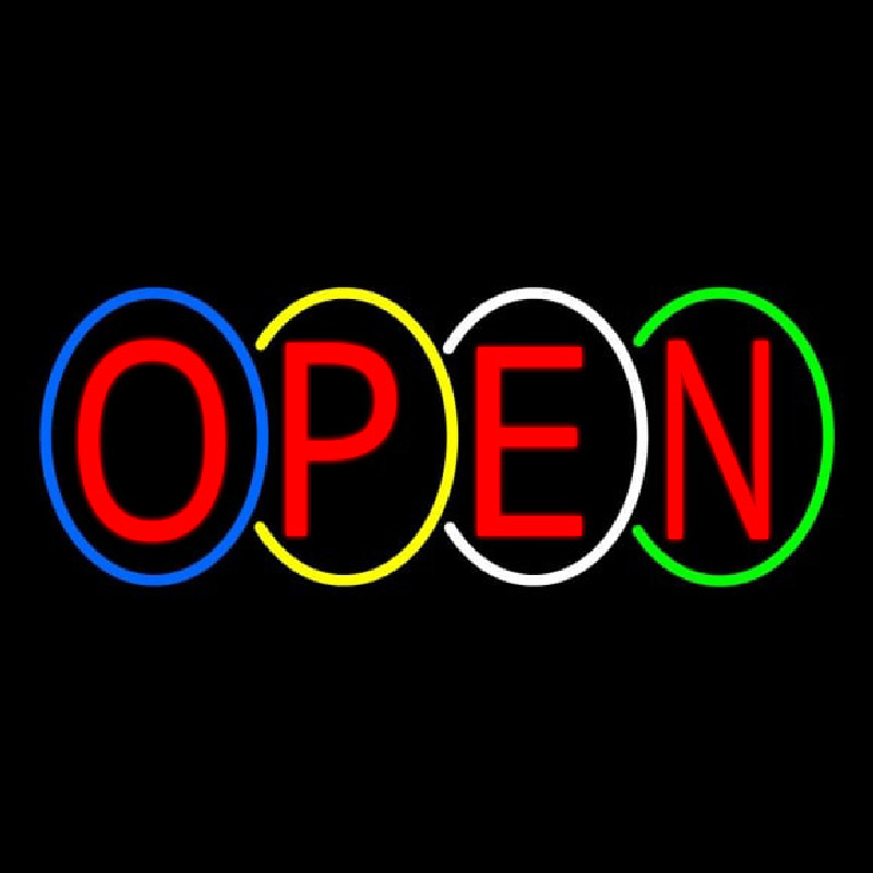 Open Neon Skilt