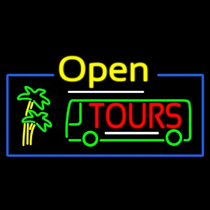 Open Tours Neon Skilt