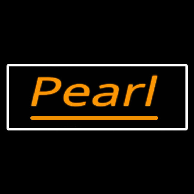 Orange Pearl Neon Skilt