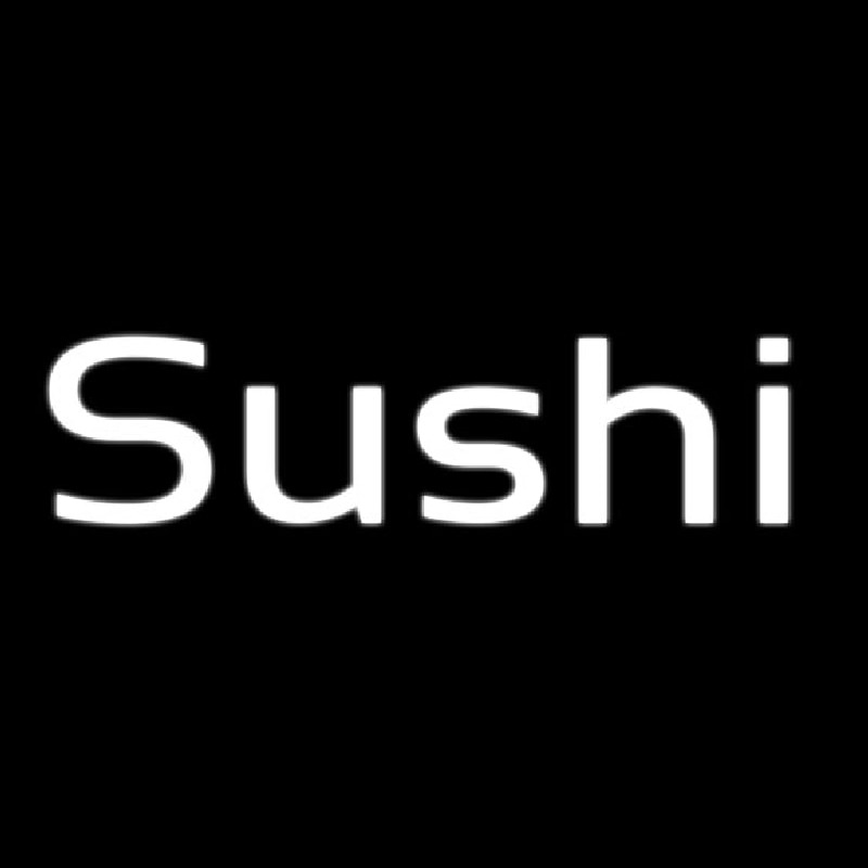 Oval Sushi Neon Skilt