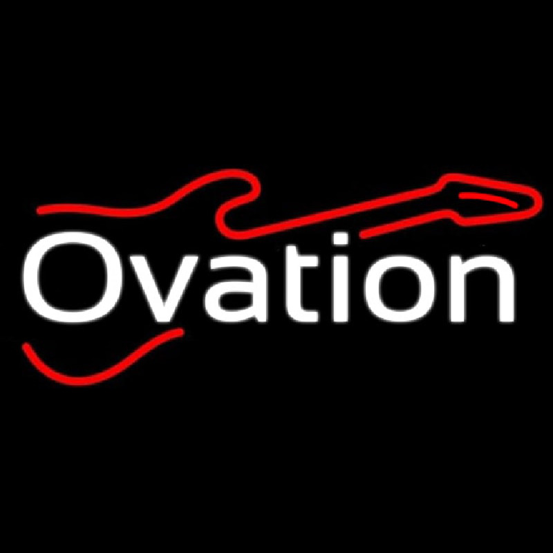 Ovation Guitar 1 Neon Skilt