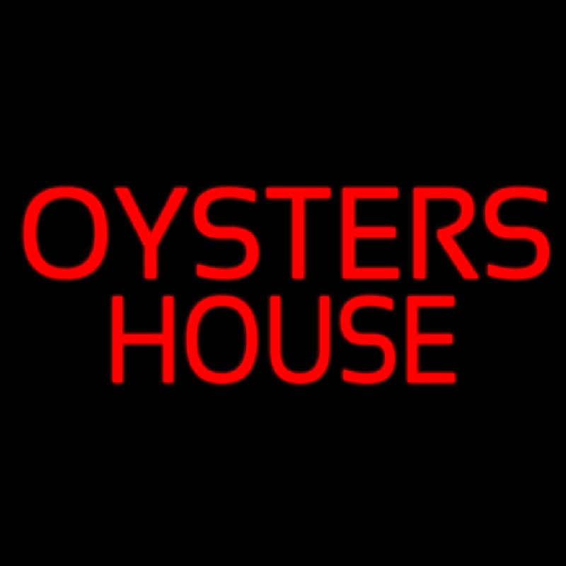 Oyster House Block Neon Skilt