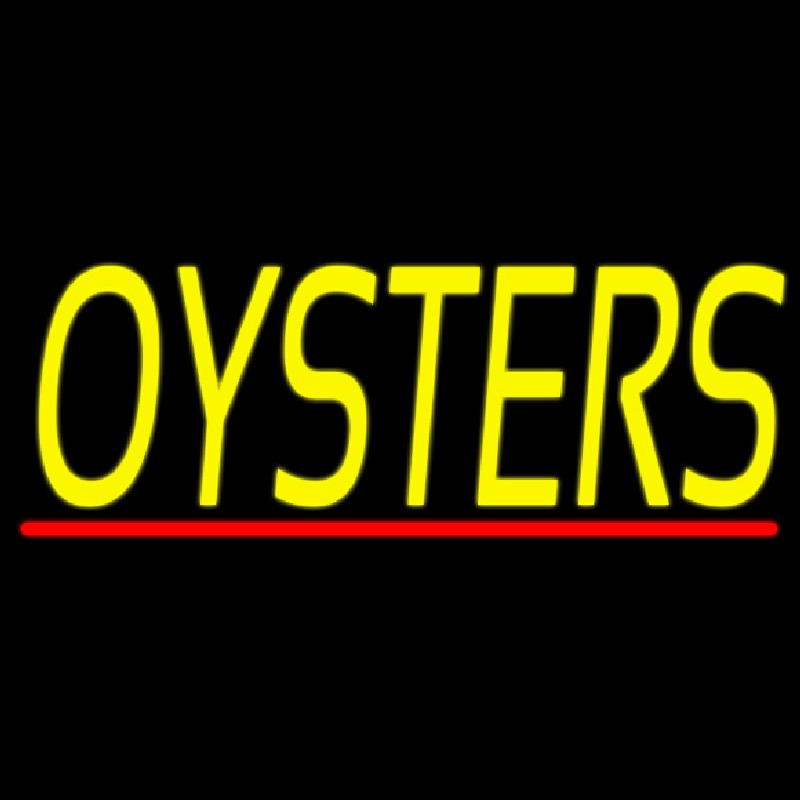 Oysters Block 1 Neon Skilt