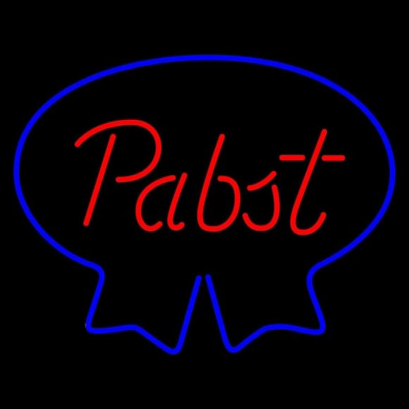 Pabst Blue Ribbon Beer Sign Neon Skilt