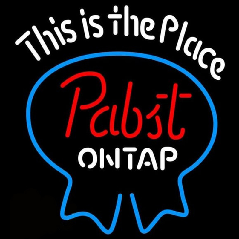 Pabst Light This is the Place Beer Sign Neon Skilt