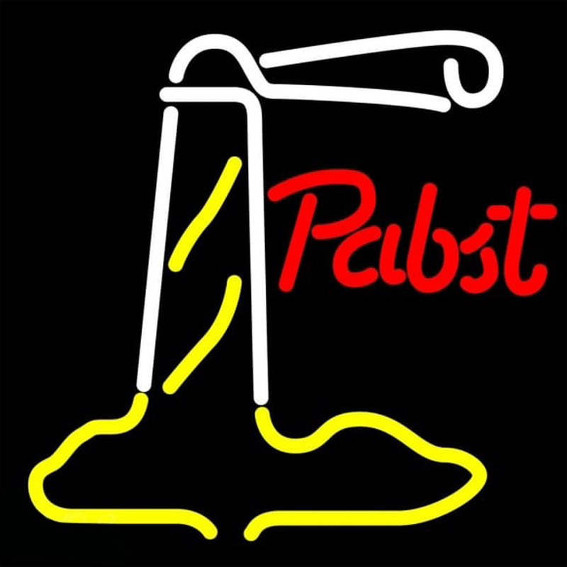 Pabst Red Light House Beer Sign Neon Skilt