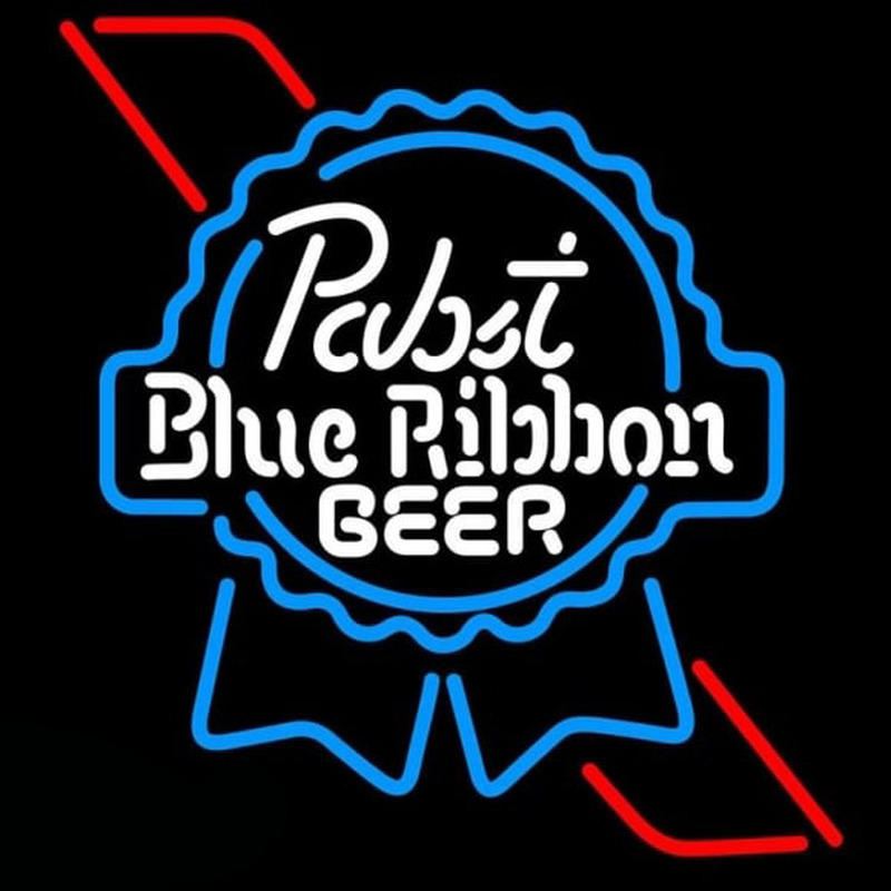 Pabst Skyblue Red Ribbon Beer Sign Neon Skilt