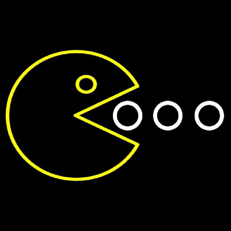 Pac Man Neon Skilt