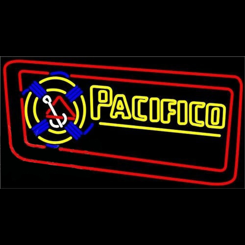 Pacifico Rope Inlaid Beer Sign Neon Skilt