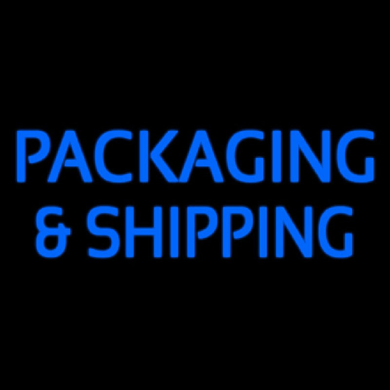 Packaging And Shipping Neon Skilt