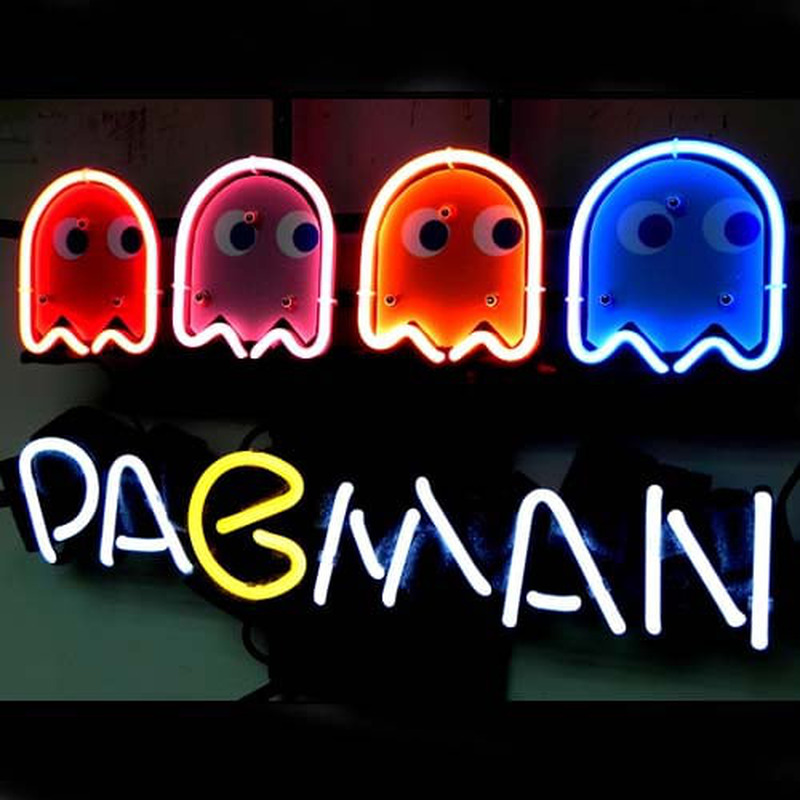 Pacman Game Øl Bar Neon Skilt