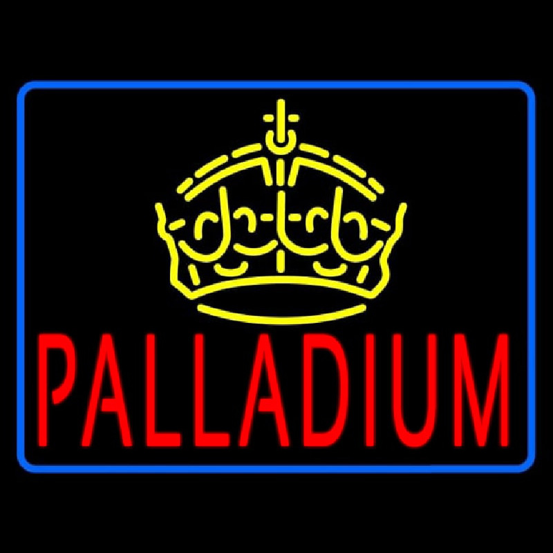 Palladium Block Crown Neon Skilt