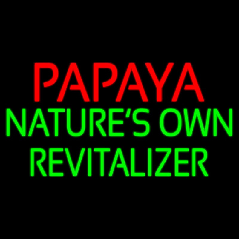 Papaya Natures Own Revitalize Neon Skilt