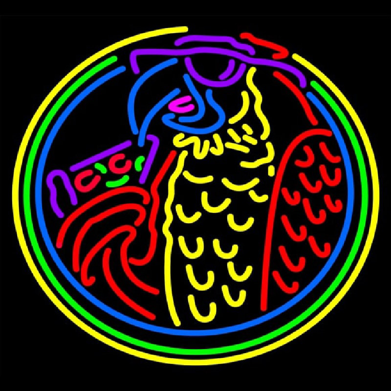 Parrot Martini Logo Neon Skilt