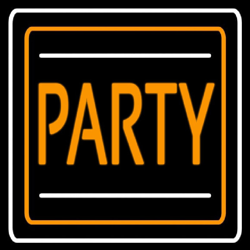 Party Border 2 Neon Skilt