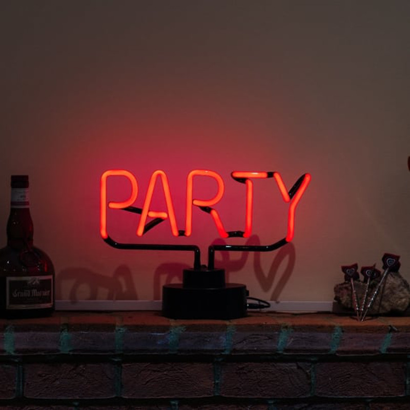 Party Desktop Neon Skilt