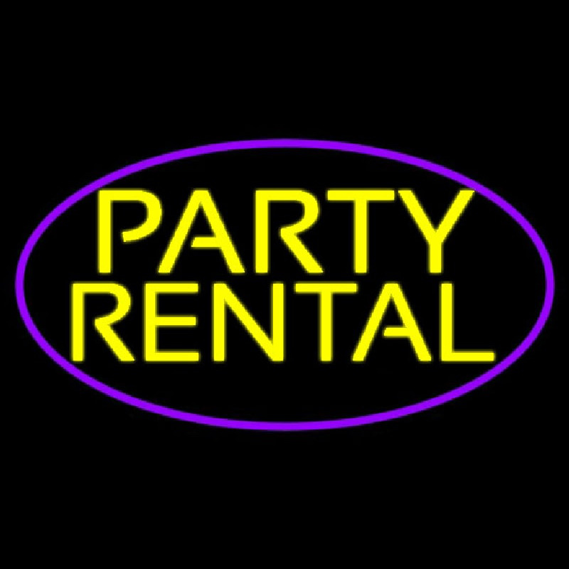 Party Rental 2 Neon Skilt