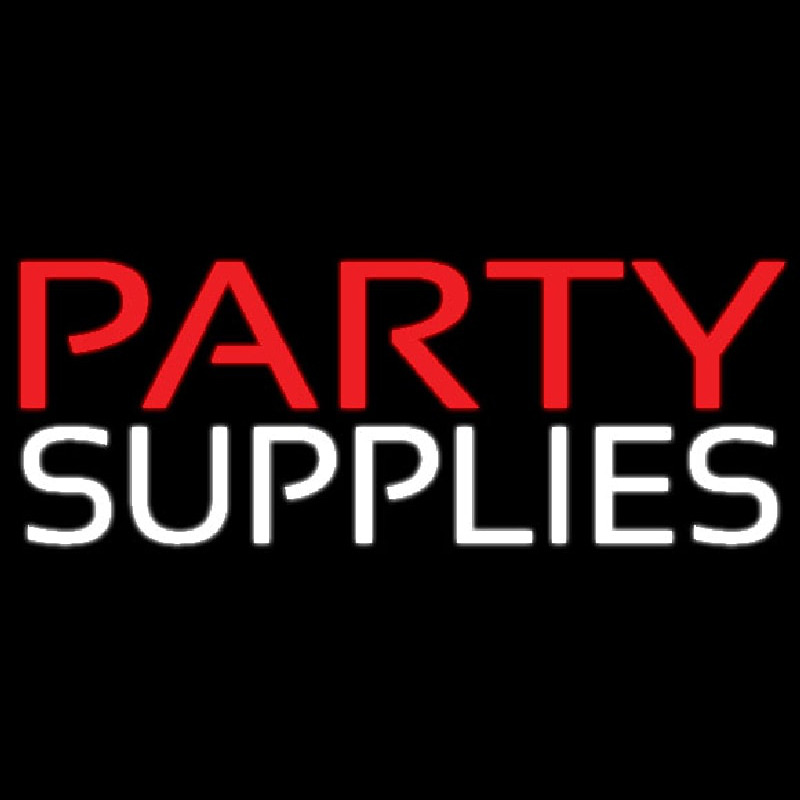 Party Supplies 2 Neon Skilt