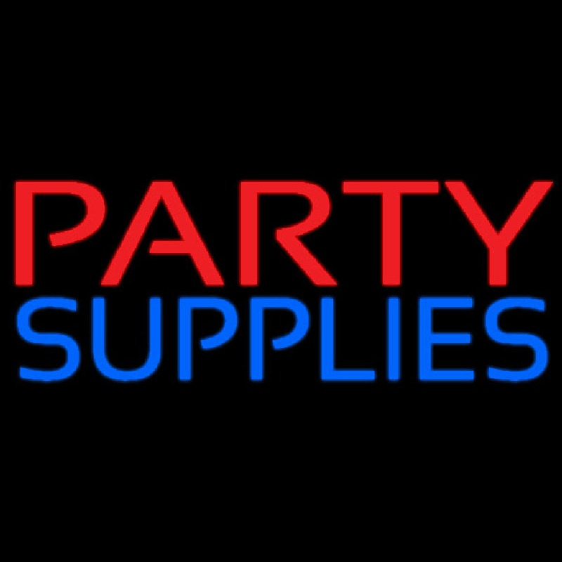 Party Supplies Neon Skilt