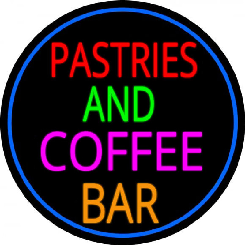 Pastries N Coffee Bar Neon Skilt